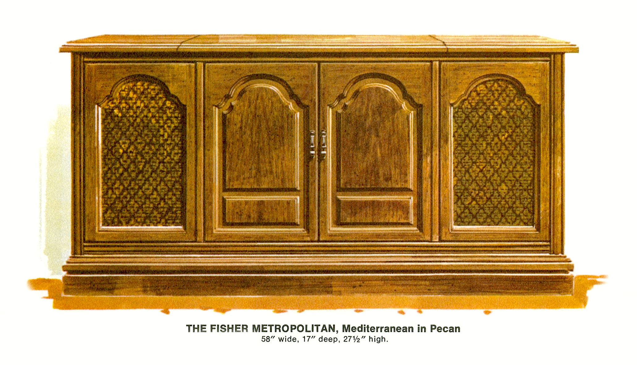 1967 Fisher M-4592-MD Metropolitan Mediterrenean Console